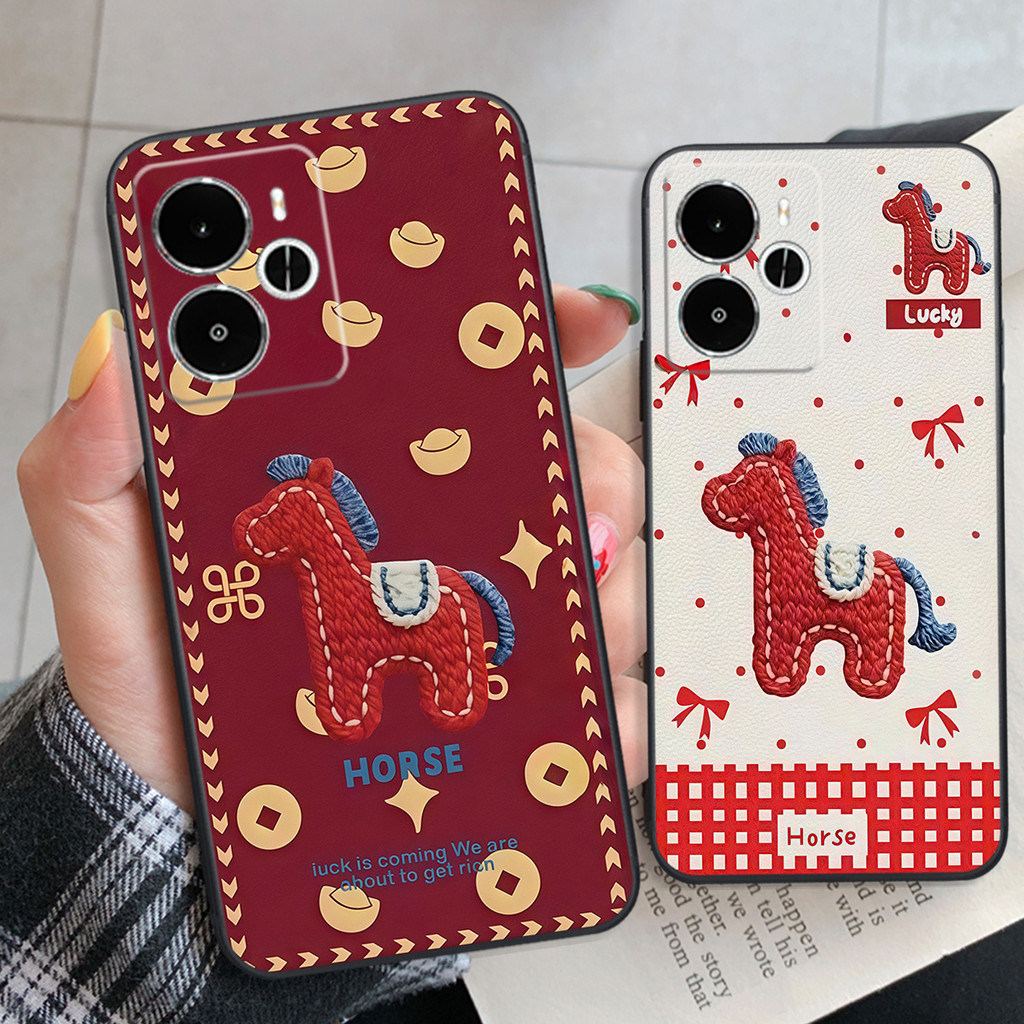 เคส Realme 14 5G / Realme 14T 5G ลาย Lucky Tet Horse น่ารัก