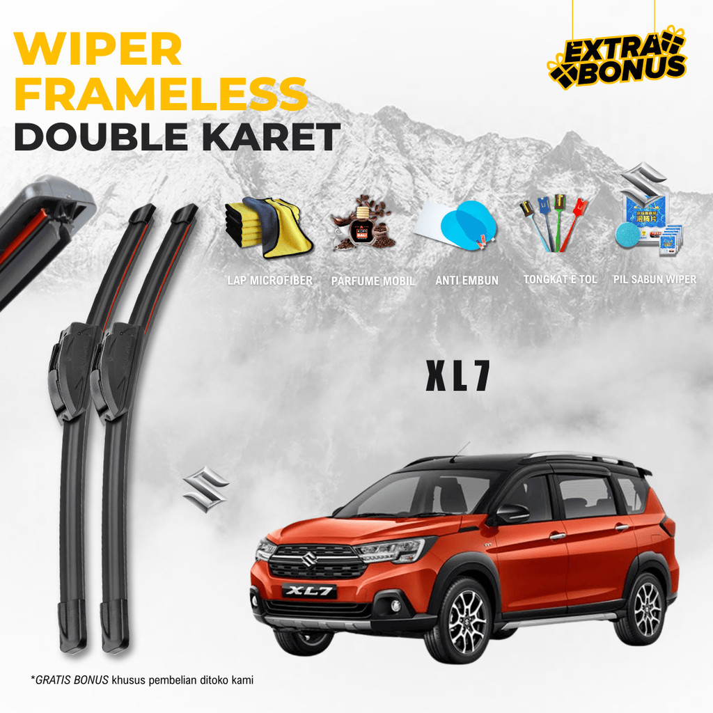 ที่ปัดน้ําฝนกระจกคู่ Suzuki XL7 ฟรี 5 โบนัส