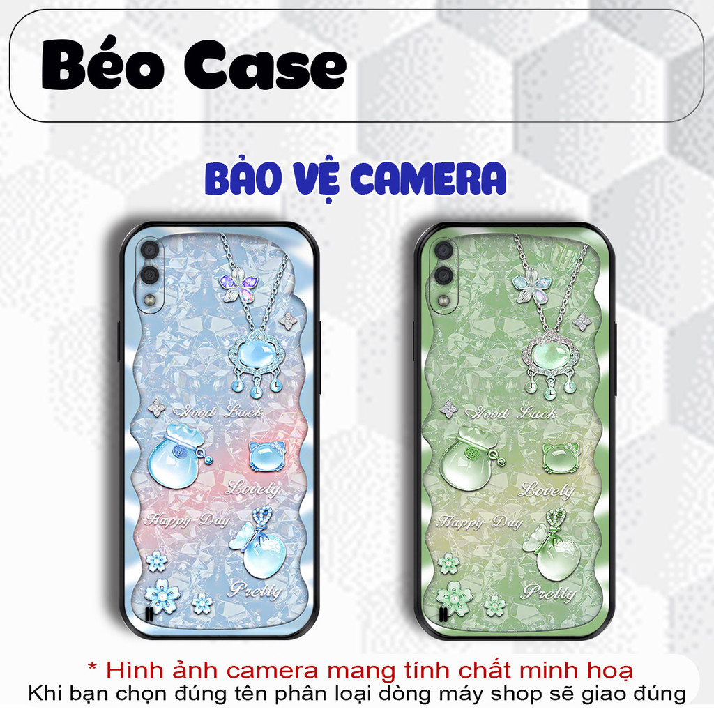 เคส Samsung A01, A02, A01 Core พร้อมถุงเงินนําโชคโคลเวอร์ 4 ใบ