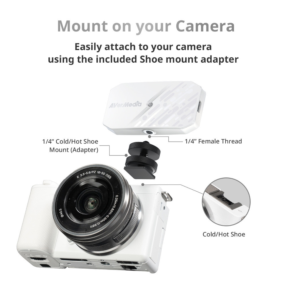 แคปเจอร์การ์ด AVER MEDIA BU113G2 CAM STREAM 4K สำหรับสตรีมมิ่ง_7