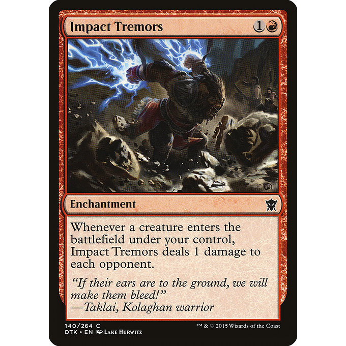 เวทมนตร์: The Gathering - Dragons of Tarkir - Impact Tremors (140)