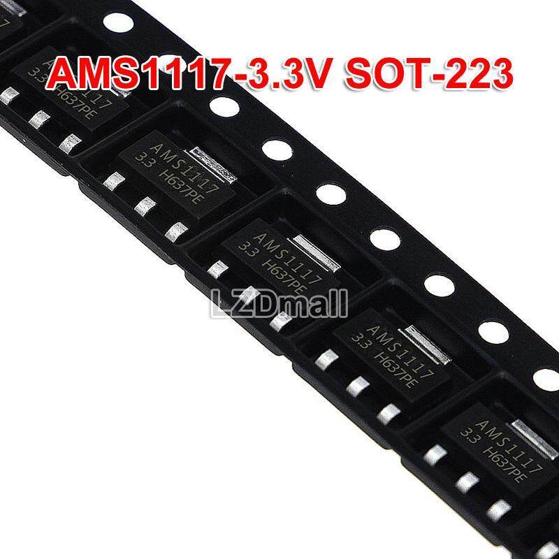 10pcs AMS1117-3.3 SOT-223 AMS1117-3.3V AMS1117 LM1117 1117 แรงดันไฟฟ้า