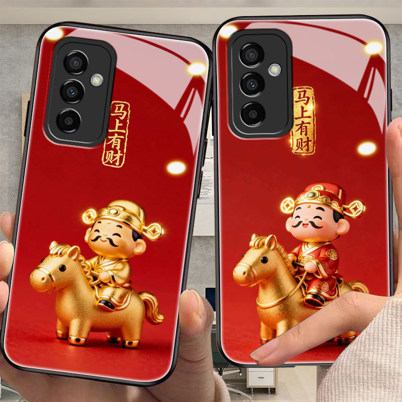 Rich ปลอกสําหรับ samsung a34,a41,a42,a50/s,a51,a80,a81,a90,j2/core/prime,j3,j4,j5,j6,j7/plus/s) กระจ