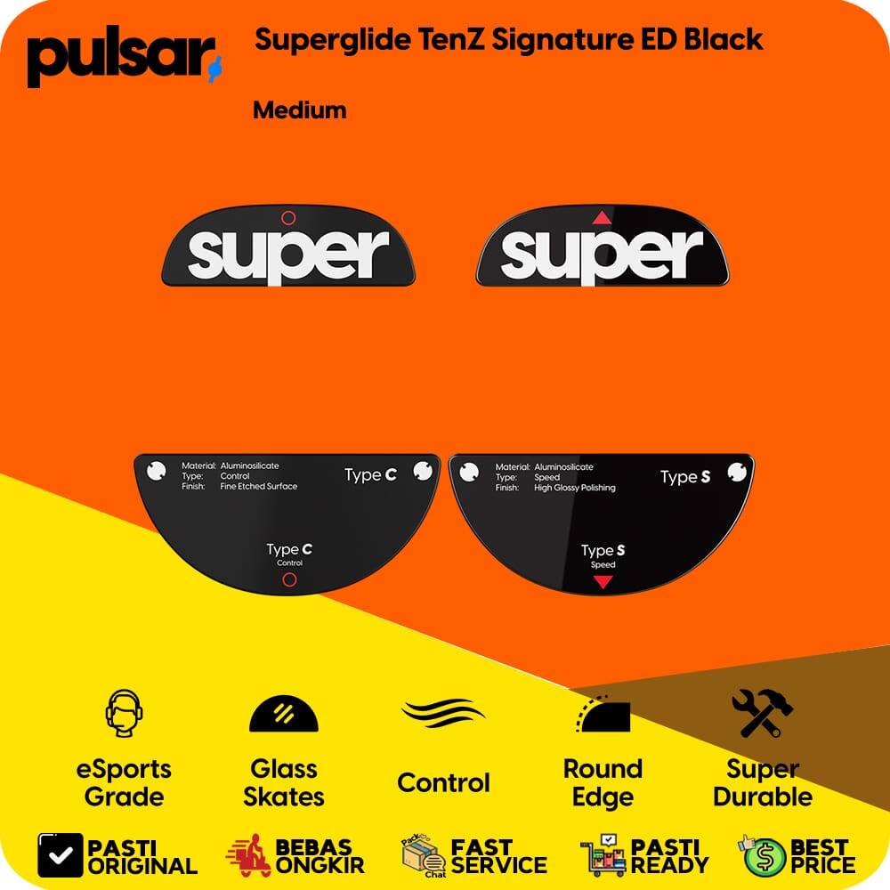 อุปกรณ์เสริมเมาส์สําหรับเล่นเกม - SuperGlide Pulsar SuperGlide Type-S / Type-C สําหรับ TenZ Signatur