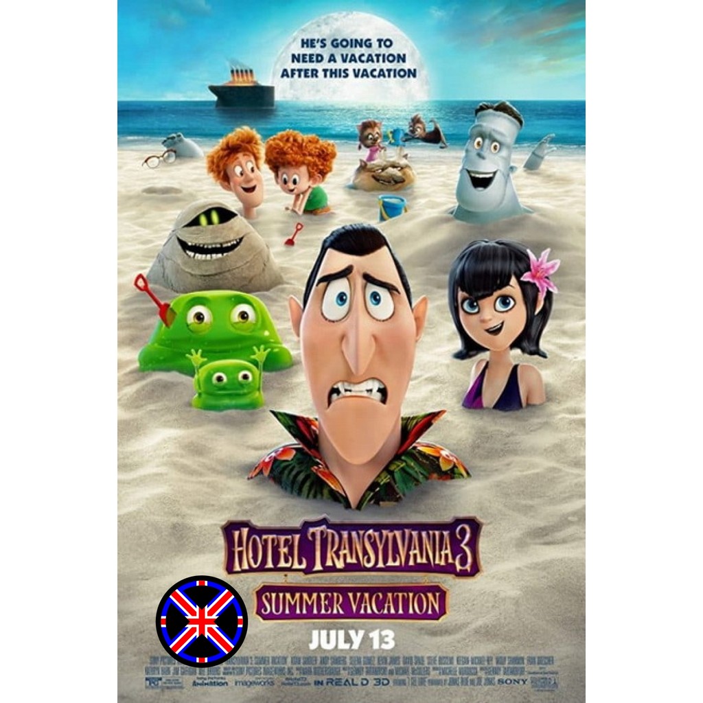 ดีวีดี การ์ตูน หนังพากย์ไทย Hotel Transylvania 3 โรงแรมผีหนีไปพักร้อน 3
