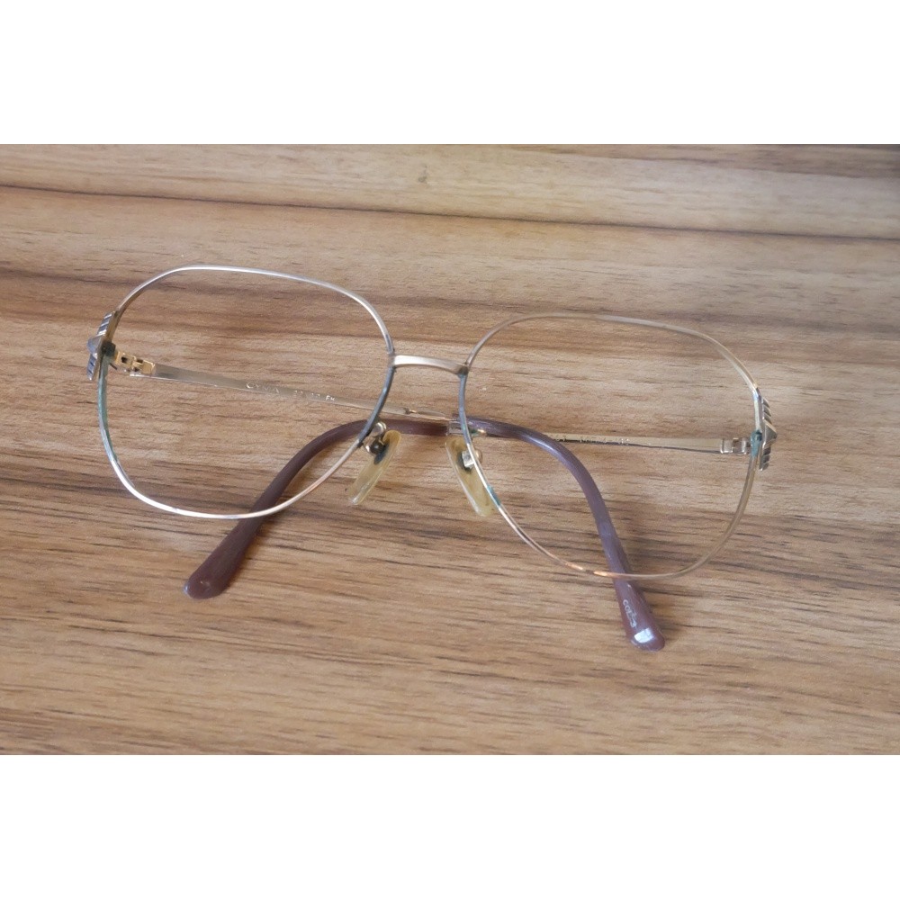 แว่นวินเทจ Vintage CYMA 22KGP Sunglasses 50/14 132mm สีทอง