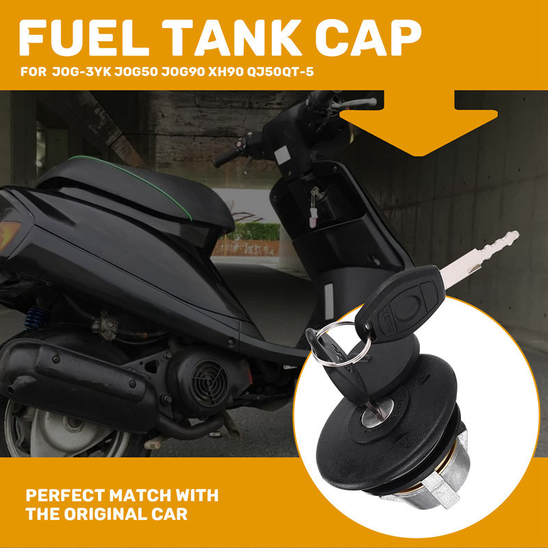 รถจักรยานยนต์การใช้ถังหมวกถังน้ํามันเชื้อเพลิงล็อคสําหรับ Yamaha JOG-3YK JOG50 JOG90 XH90 QJ50QT-5