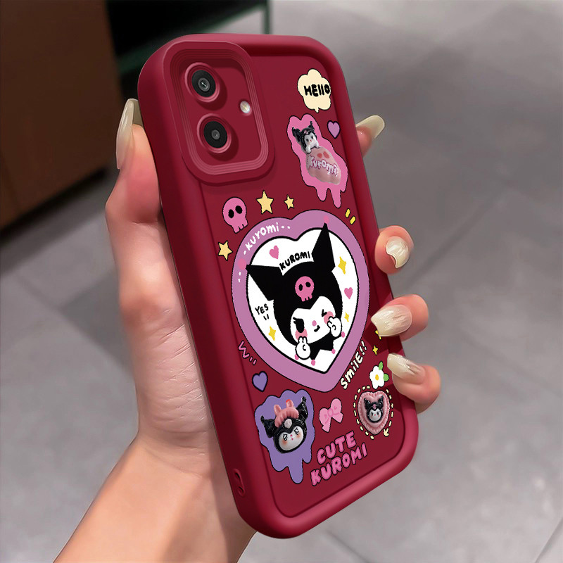 SAMSUNG HPเคสโทรศัพท์สําหรับSamsung A07 4G M07 F07 CCaseตุ๊กตาVป้ายซิลิโคนCesing Soft Texture Softca