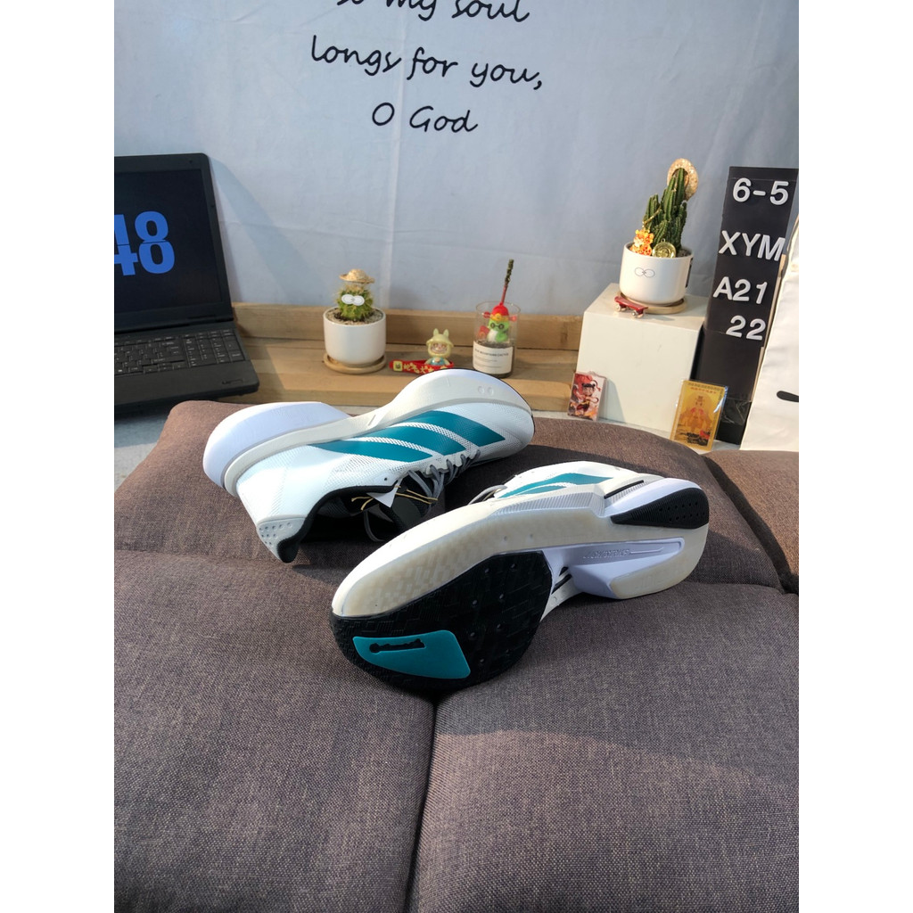 รองเท้าวิ่งแข่งตาข่ายระบายอากาศ Boost รองเท้าผ้าใบกันกระแทก JR4791