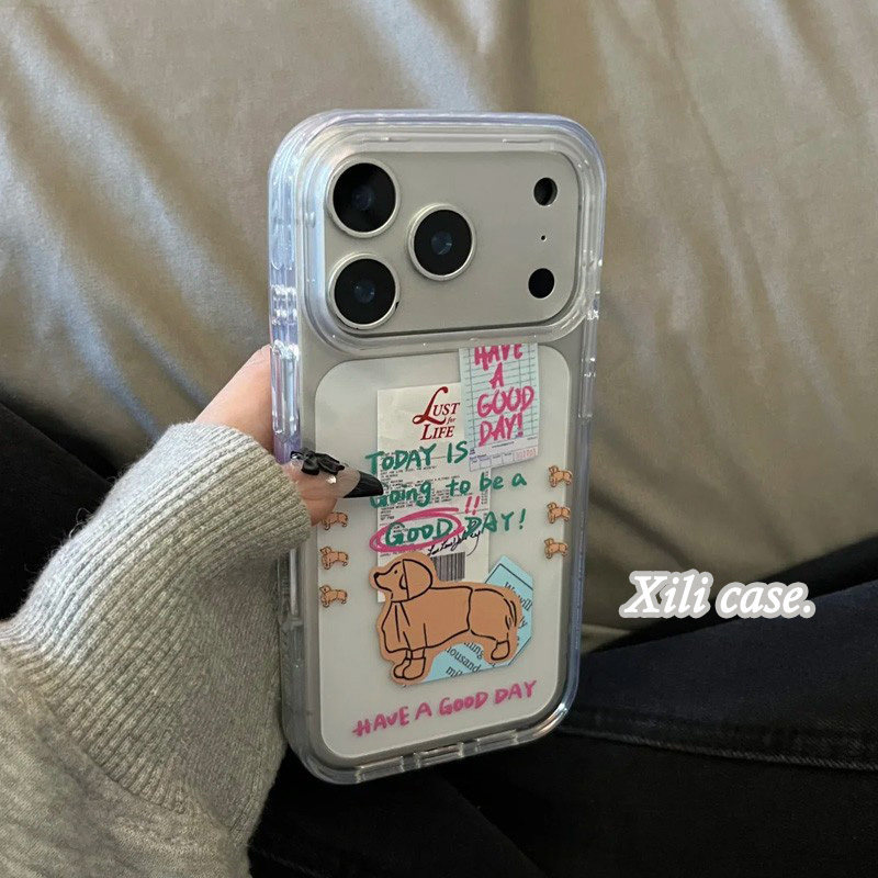 Firman Aesthetic Girl Dog Casing Hp Redmi Note 15 Pro + 5G Note 14 Pro 8 9 10 Pro 12 Pro Plus 13 4G 