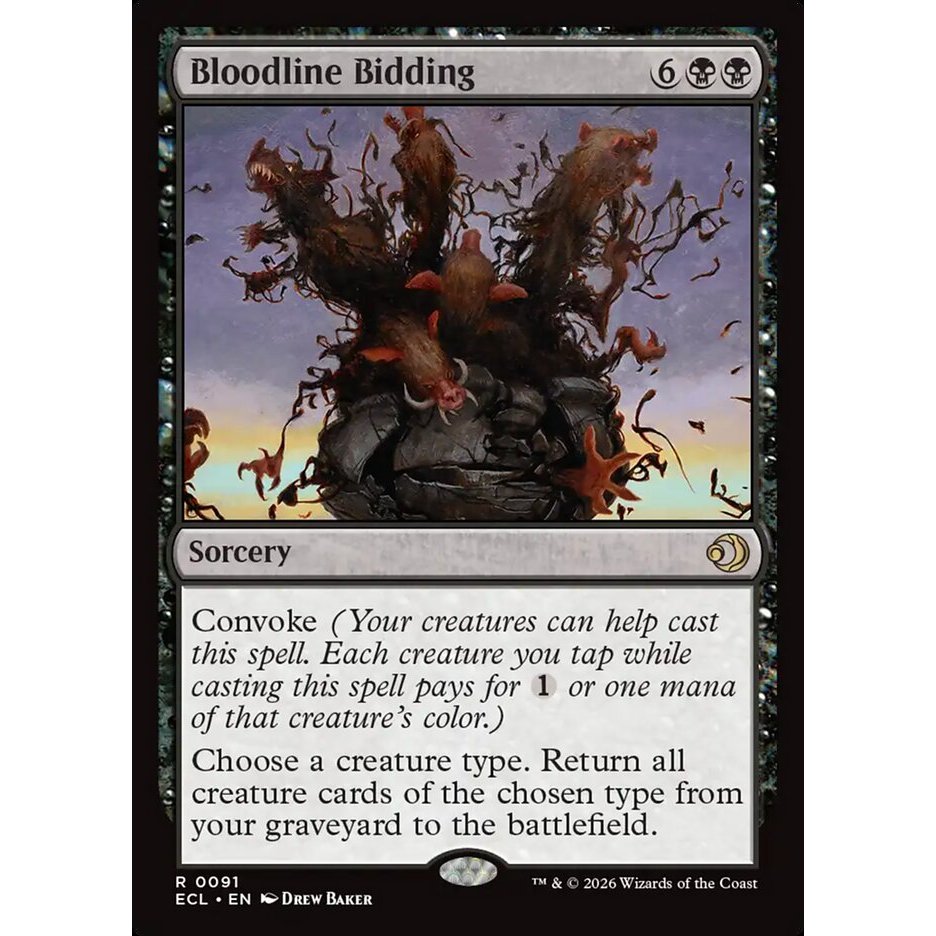 Bloodline Bidding การ์ด Magic the Gathering [MTG] ของแท้