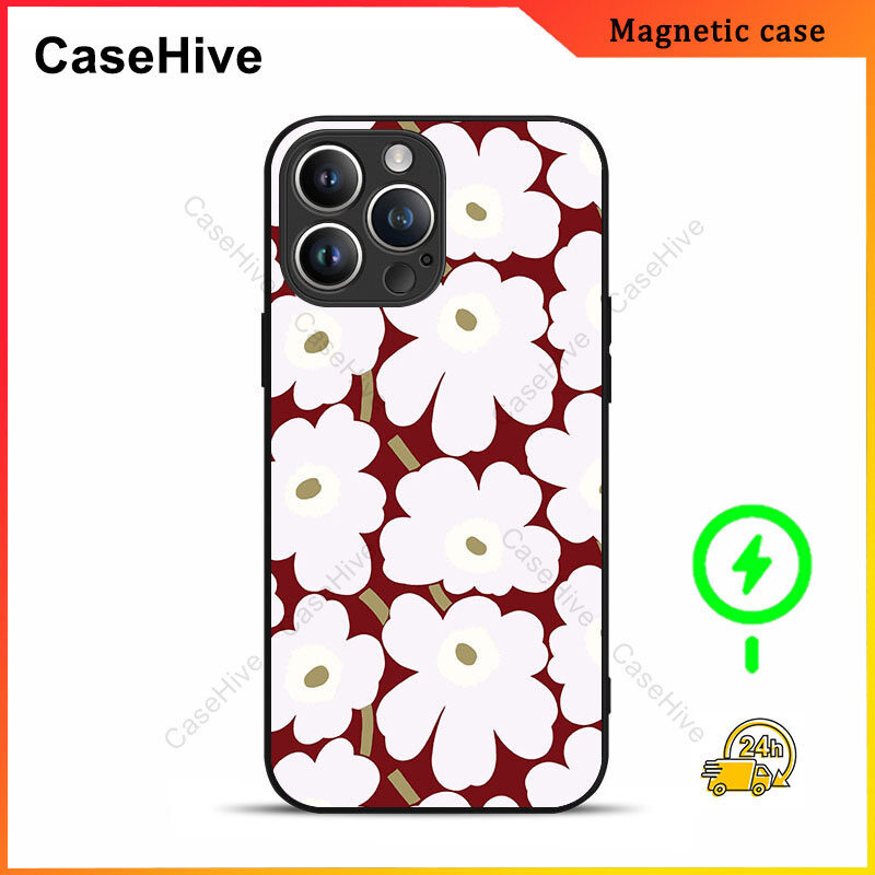 เคสโทรศัพท์ดอกไม้สําหรับ iPhone 17 Pro Max / iPhone 16 Pro Max / 15 Pro Max / 13 / Samsung Galaxy S2