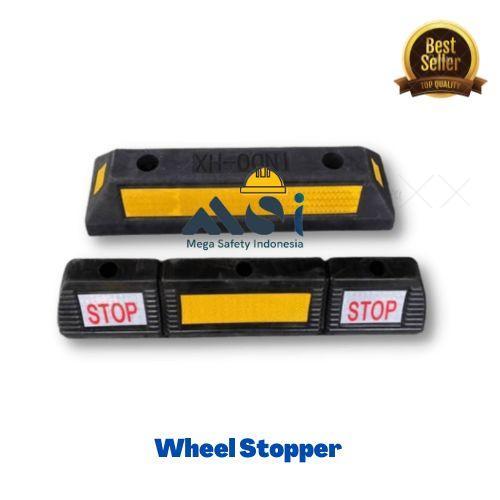 Stop Wheel Car Stopper สีเหลือง สีดํา Retainer - Tyre Stopper