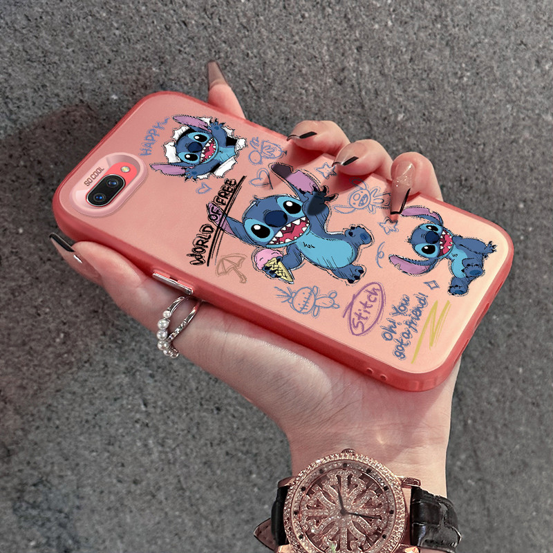เคสสำหรับ OPPO A5 A3s A12e A7 A5s A12 A12s A11k Realme C1 เคสโทรศัพท์สติชสุดน่ารักป้องกันการตกกันกระแทก