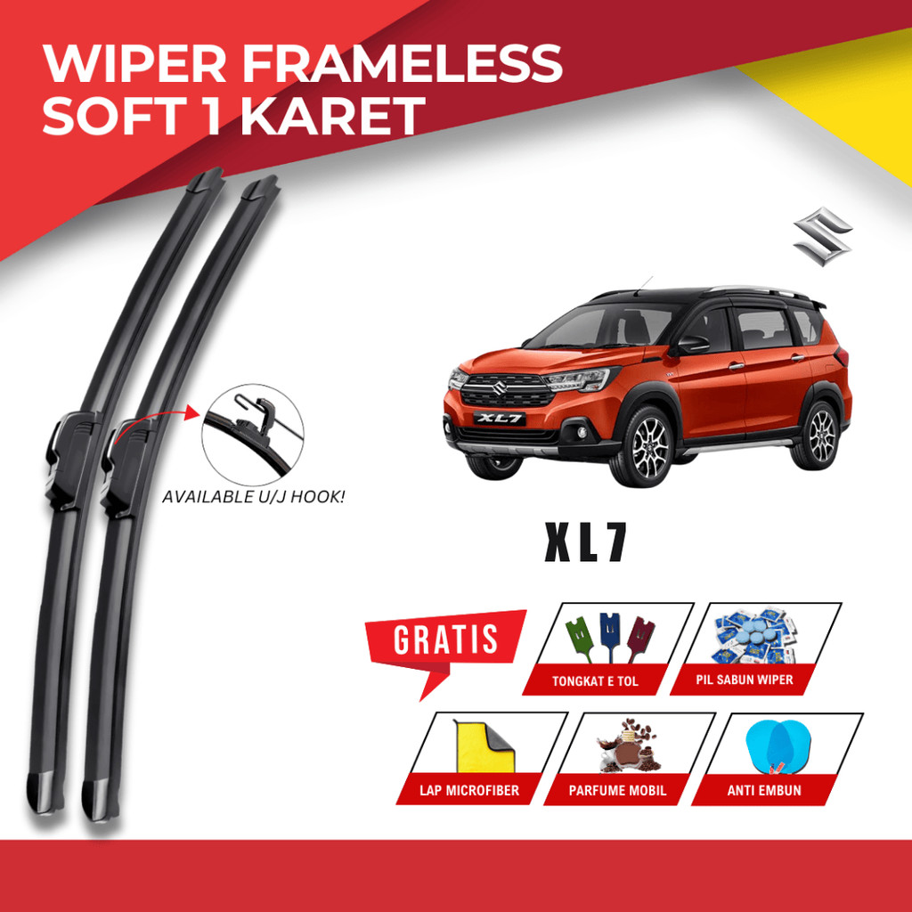 ที่ปัดน้ําฝนกระจกรถยนต์ Suzuki XL7 Frameless ฟรี 5 โบนัส
