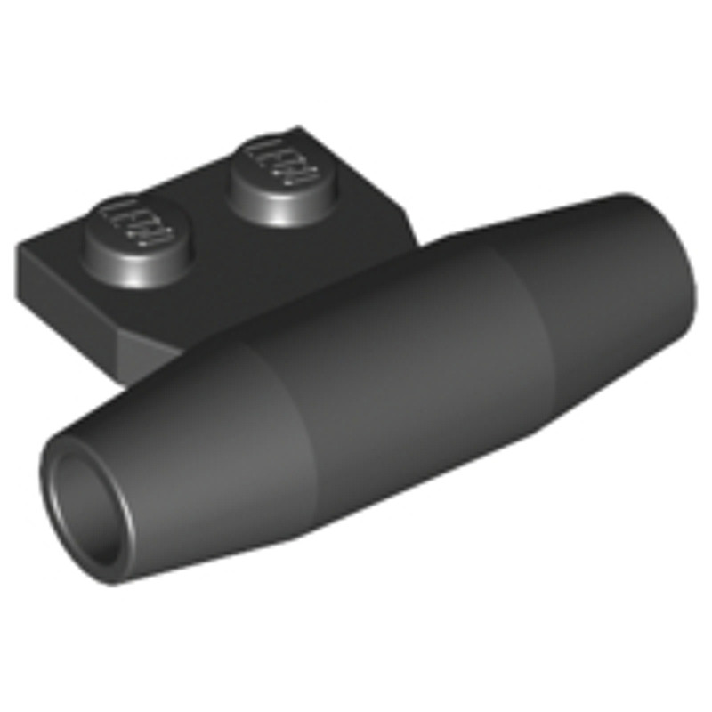 Brick2cube Part - Engine, Smooth Small, 1 x 2 Side Plate with Axle Holders - 3475b