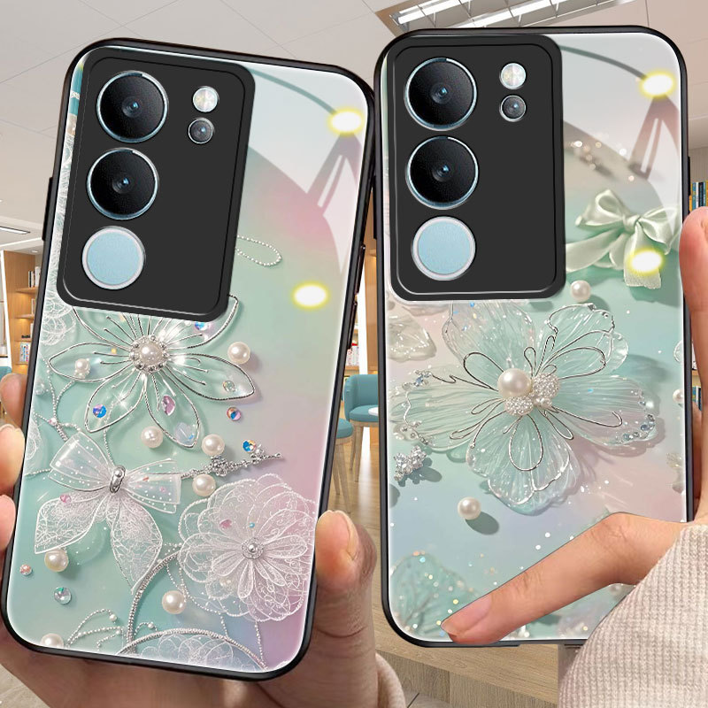 Flower Casing for vivo v29/e,v30/e,v40/v50/lite,v11i,v15,v17,v19,v20/se,v21/e,v23/e,v25/e,v25/e,v31/