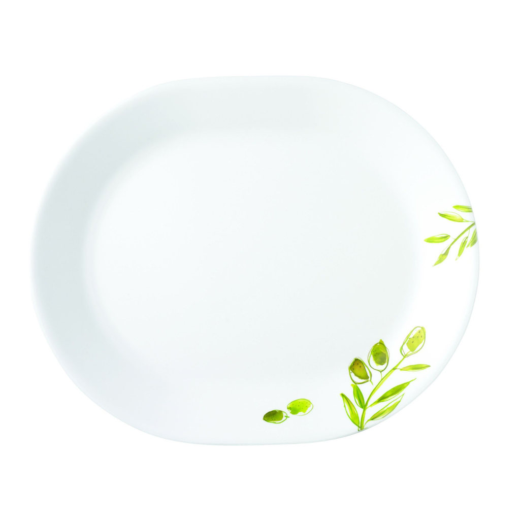[Made in USA] จานวงรี Corelle Olive Garden 611-OG-LP 31ซม.