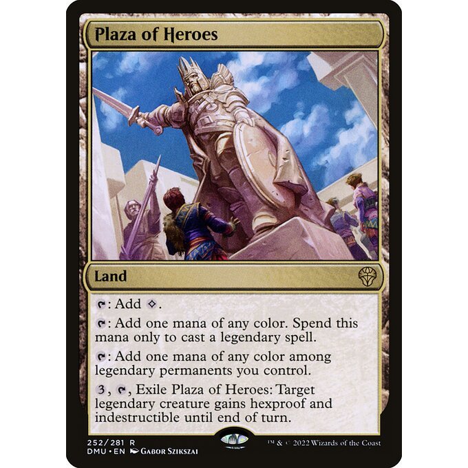 เมจิก: The Gathering - Dominaria United - Plaza of Heroes (252) ฟอยล์