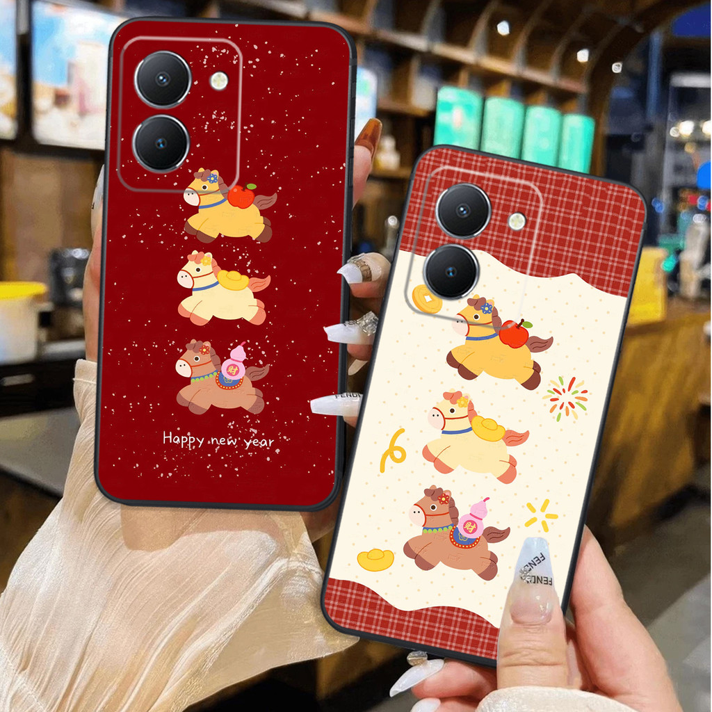 เคส Vivo Y36 / Y76 / Vivo Y78 / VIVO Y78 5G พิมพ์ลาย Lucky Tet Horse ป้องกันกล้อง