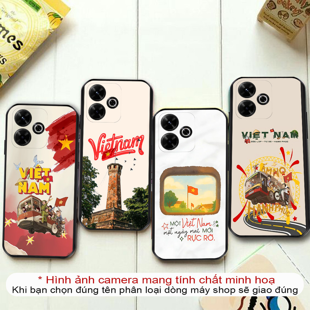 Redmi 13, Redmi Turbo 3 5G, Redmi Note 13R, Redmi 13r 13C 5G 13x case เวียดนามรักธงสีแดง