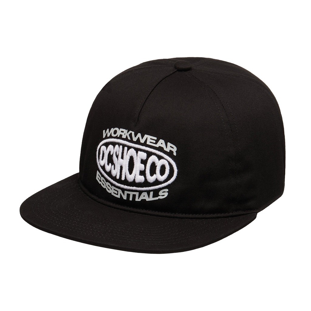 DC Mens Circle Bound Black Cap