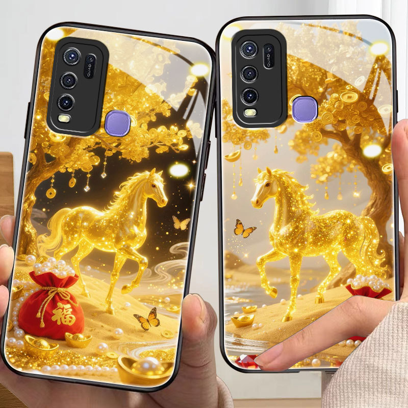 เคสม้าสําหรับ vivo Y30/i,y31,y33/s/t,y35,y36,y39,y50,y51/a,y55,y66,y67,y72,y76/y2,y37,y74,y37),y74,y