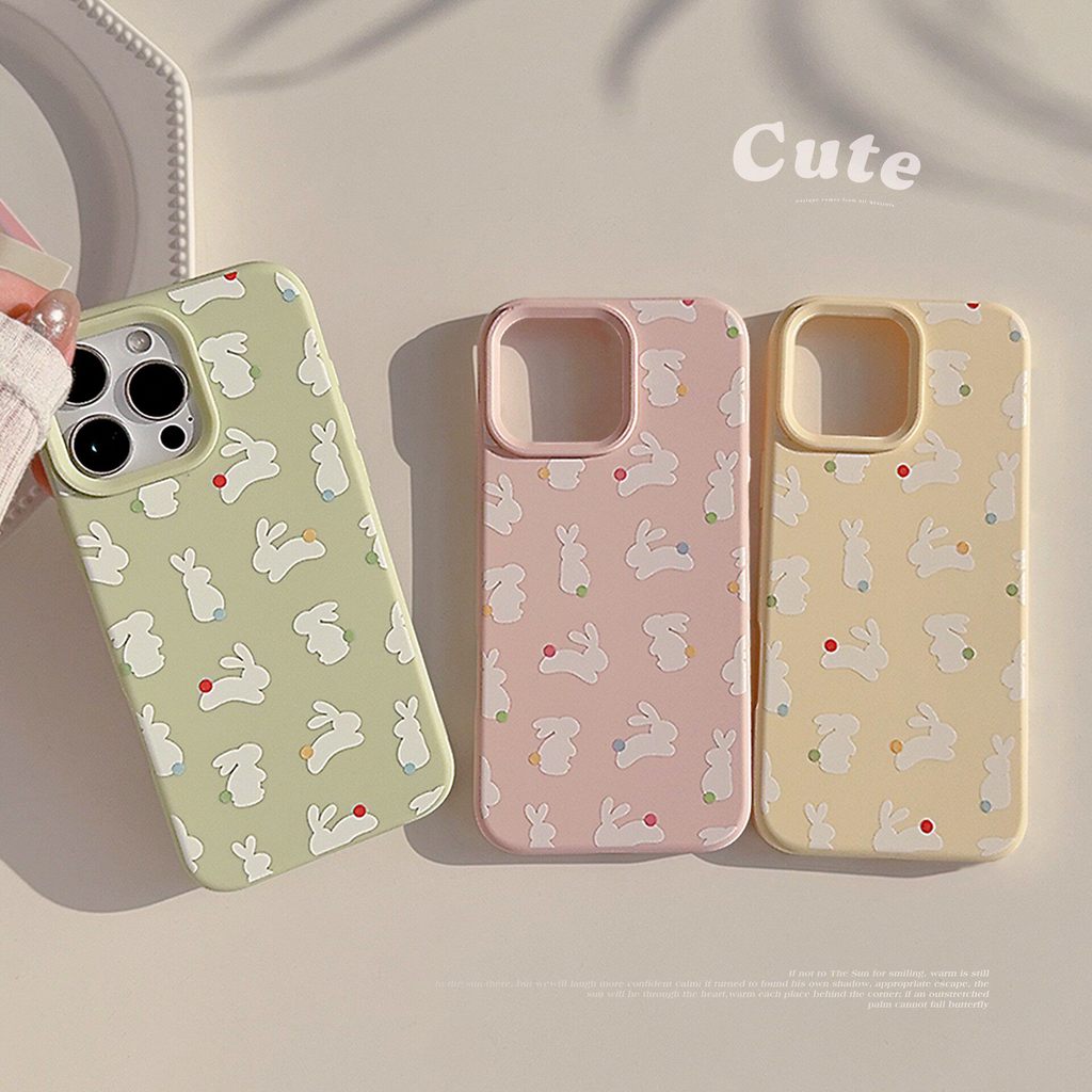 [Dm Case] Rabbit Dot-Point Casing Hp Xiaomi Poco C85 15T Pro C65 C71 M6 4G Cute Silicone Last Softca