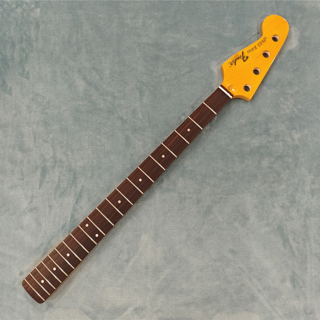 มือซ้าย Maple Electric J Bass กีตาร์คอเปลี่ยน 20 Frets Rosewood Fretboard White Dot Inlay สีเหลือง G