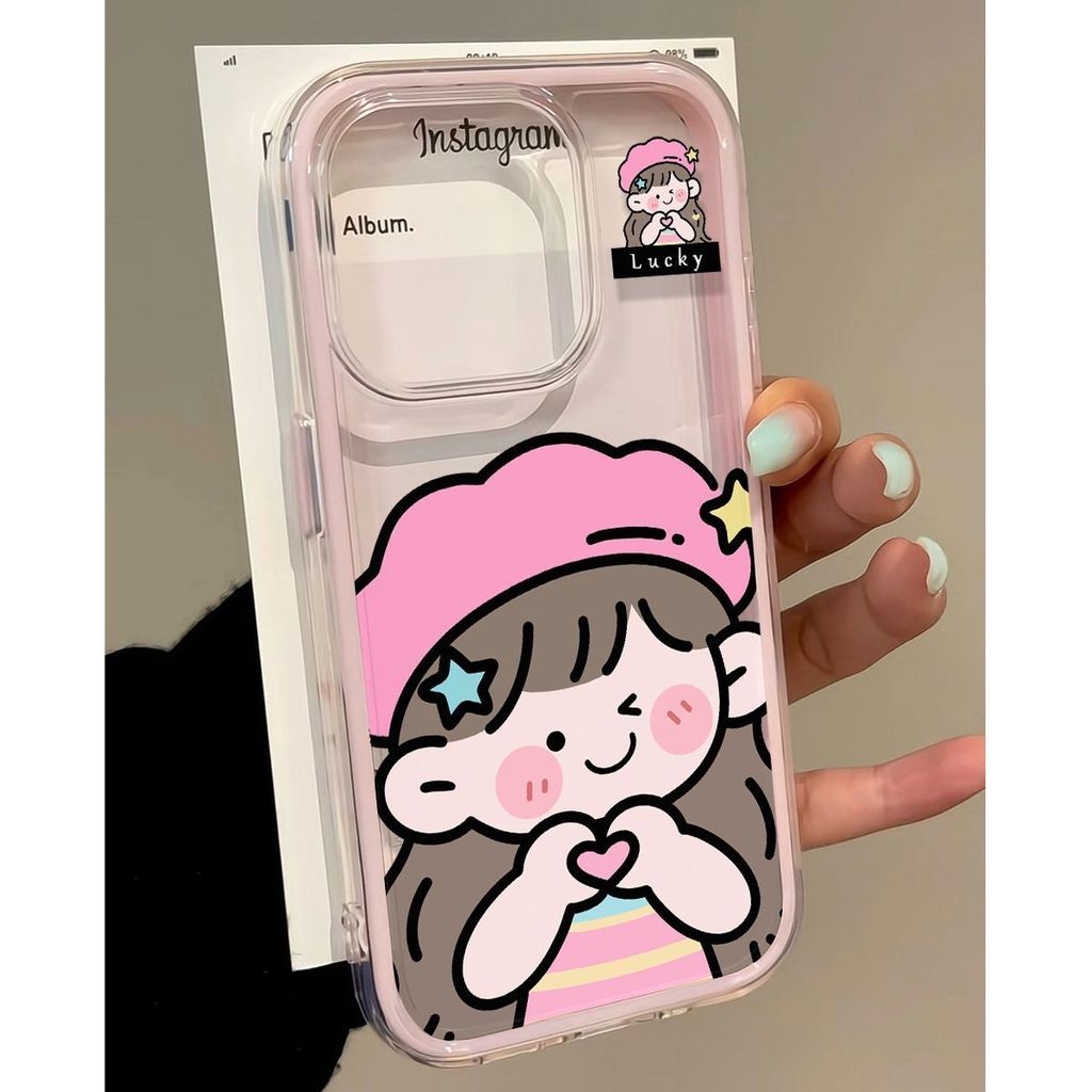 Girls [Dm Case] Fancy Casing Iphone 17 Pro Max Ip13 Pm 11 16 15 14 13 12 Pro Max 16 15 14 Plus Ckk P