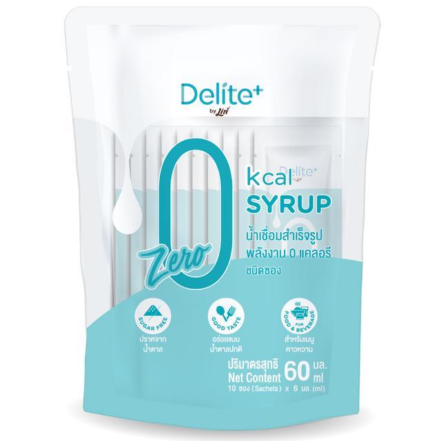 🏹 ดีไลท์พลัสน้ำเชื่อมสำเร็จรูปชนิดซอง 6มล. แพค 10ซอง 🌠 Delite Plus Concentrated Syrup 6ml. Pack 10Sa