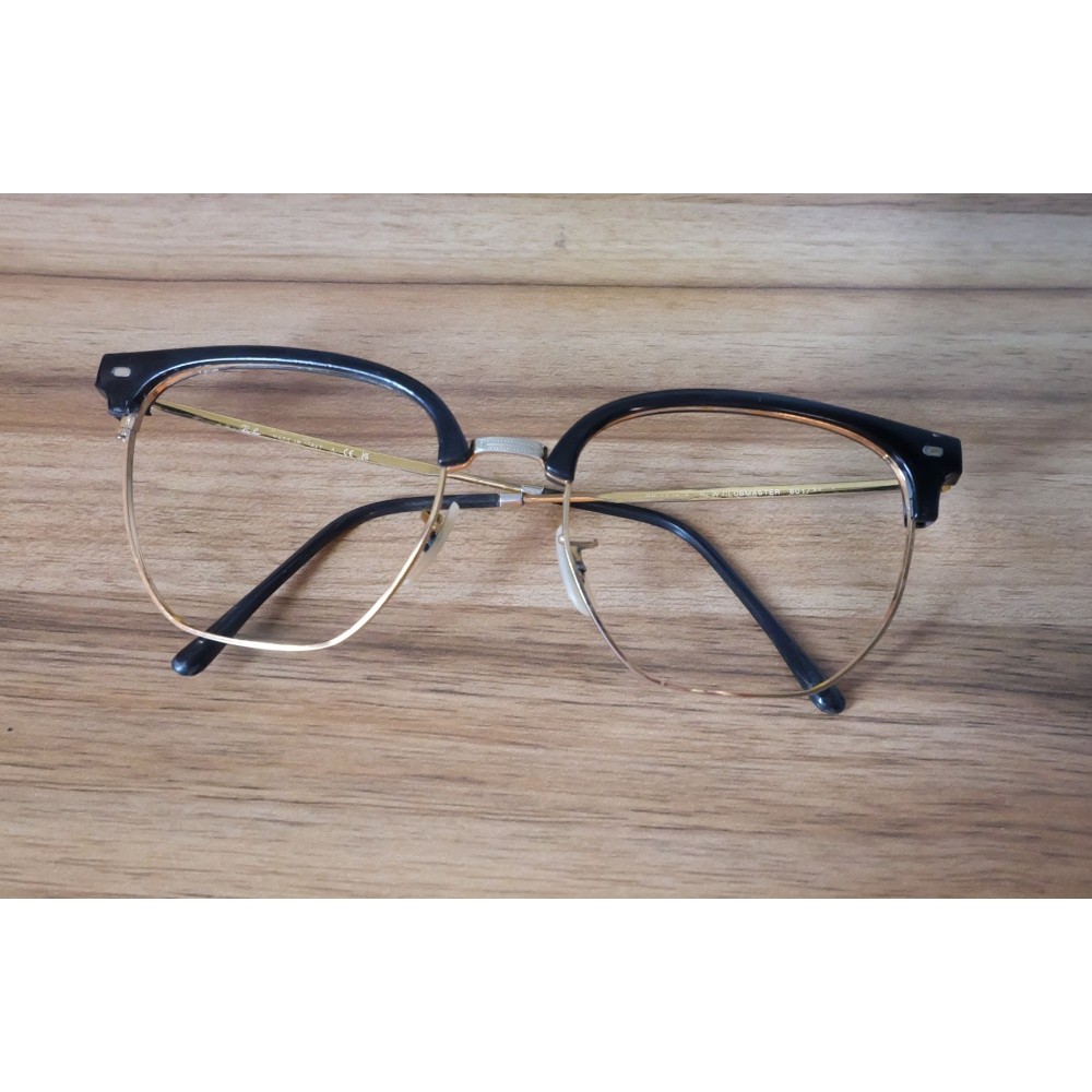 แว่น R B RB4416 601/31 New Clubmaster Sunglasses Made in Italy Size 55/20 145mm สีดำ/ทอง