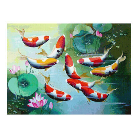 PINN SHOP ชุดปักครอสติช : ปลานำโชค [CX-EV-OTH67]