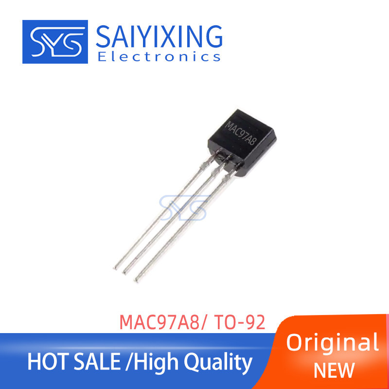 20 ชิ้น MAC97A8 TO-92 ซิลิคอนควบคุมสองทาง In-Line สามเสา