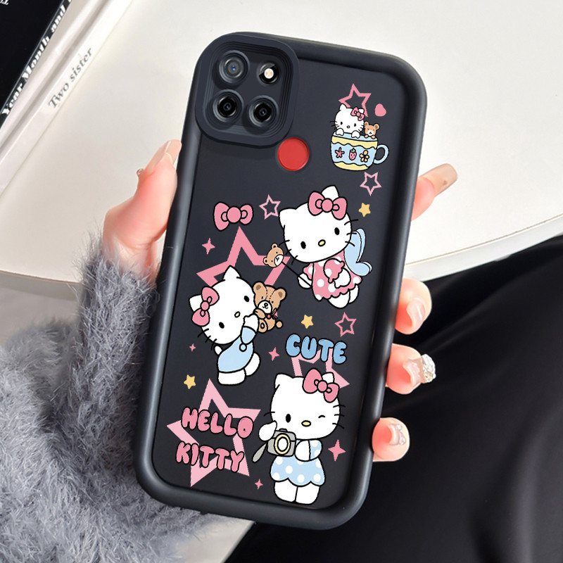 เคสสำหรับ Realme C12 C25 C25s Narzo 20A Narzo 30A Narzo 50A เคสโทรศัพท์แมวน่ารักสามสีซิลิโคนกันกระแทก ราคา ถูกที่สุด ดีลบีเคเค แกลเลอรีภาพที่ 3