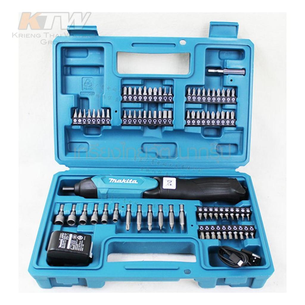 MAKITA ไขควงไฟฟ้าไร้สาย 3.6 โวลต์ รุ่น DF001DW แรงบิดหมุน 6.0 นิวตันเมตร รวมอะแดปเตอร์และสาย USB ( M