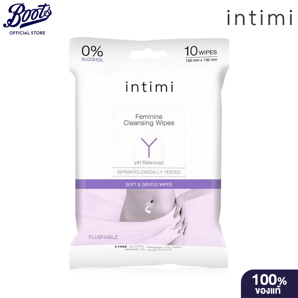 Intimi Feminine Cleansing Wipes อินทิมิ เฟมินิน เคลนซิ่ง ไวพ์