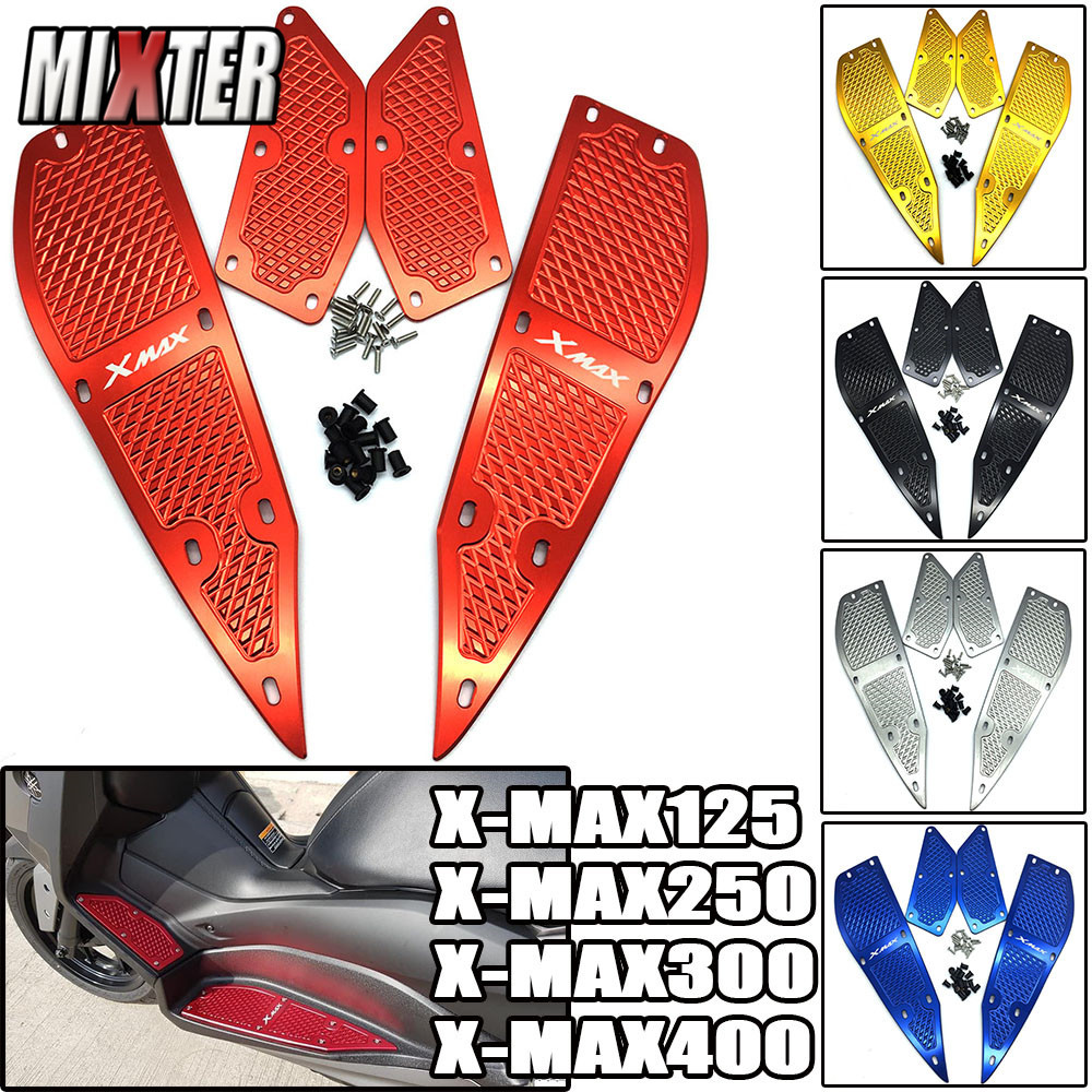 รถจักรยานยนต์เท้า Peg Step Footpads เหยียบแผ่นสําหรับ X-MAX125 X-MAX250 X-MAX300 X-MAX400 2017-2020 