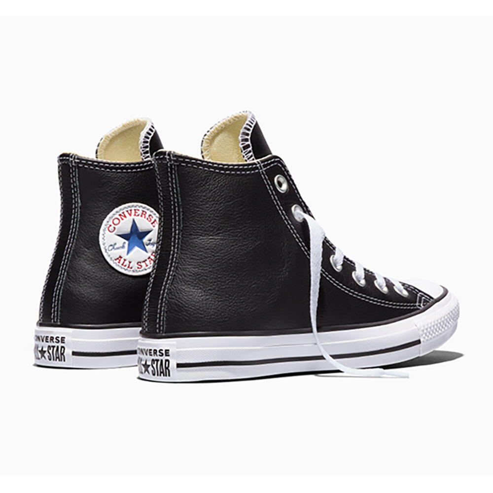 CONVERSE حذاء All Star Leather Hi — أسود — صورة 3