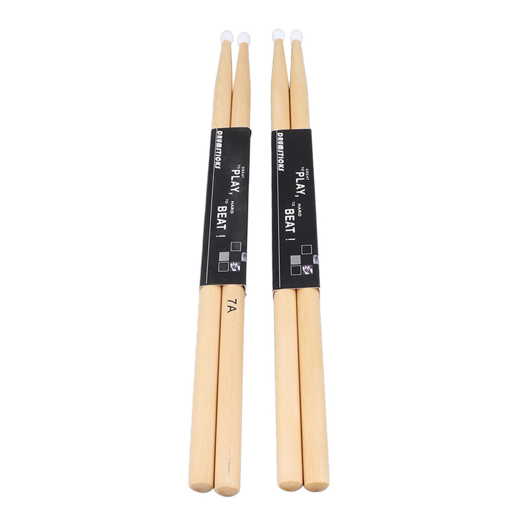 Torachel1-PH 2 คู่กลอง Sticks Maple ไม้ 7A ปลายไนลอน Drum