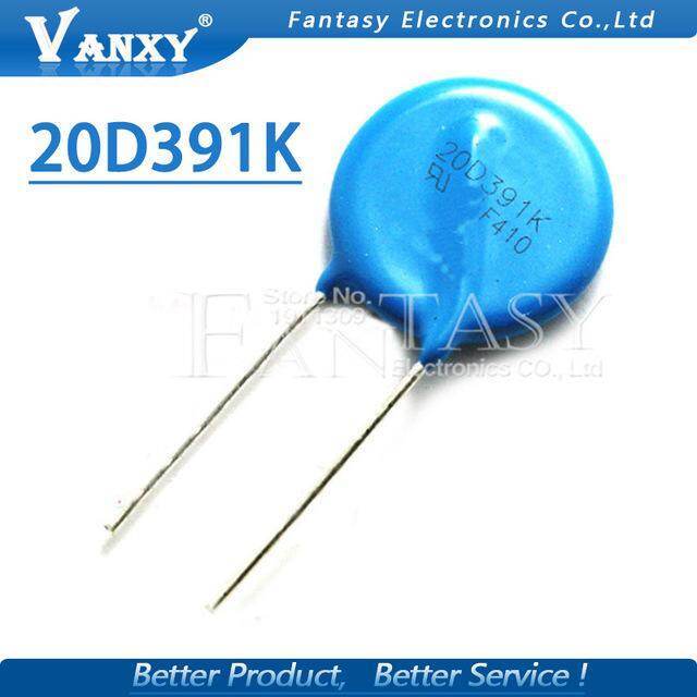 5pcs Vartor 20D391K 20D391 20D 391K 390V เส้นผ่านศูนย์กลาง 20 มม. Piezoresizertor ใหม่เดิม