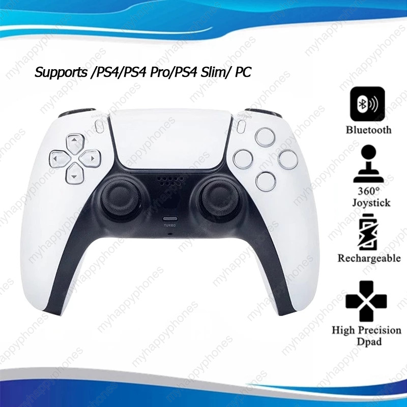 P4 pro จอยเกมส์ไร้สาย บลูทูธ Wireless Controller สำหรับ PC และ มือถือ รองรับระบบ Android/พีซี แบตเตอรี่ในตัว ราคาถูก Shopee Lazada