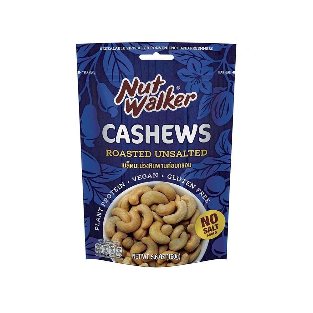 🐙 นัทวอล์คเกอร์มะม่วงหิมพานต์อบกรอบ160ก 🐟 NUT WALKER ROASTED CASHEW NUTS 160 G. 🐞   🐒