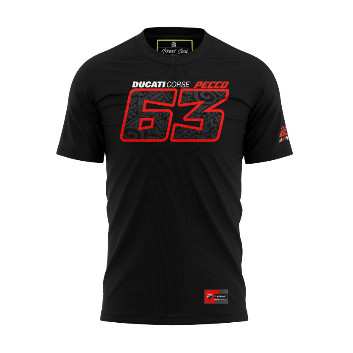 Ducati Racing 63 Francesco Bagnaia TShirt เสื้อไมโครไฟเบอร์
