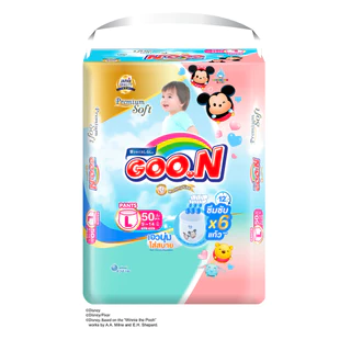 [แพ็ก] GOON Premium Mommy Kiss size M-XXXL L 50 ชิ้น