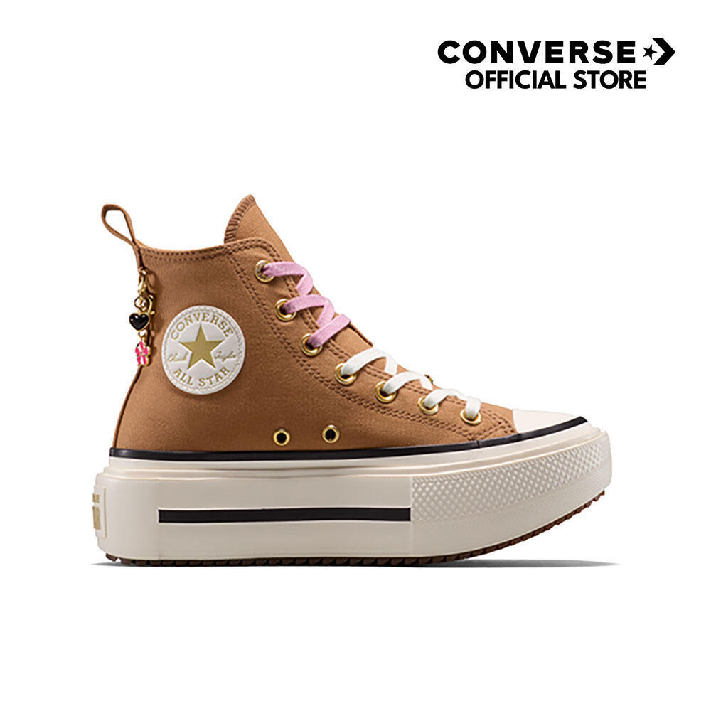 CONVERSE รองเท้า CTAS LIFT DOUBLE STACK CHARMS HI BROWN ผู้หญิง A18867CF_H5BRXX