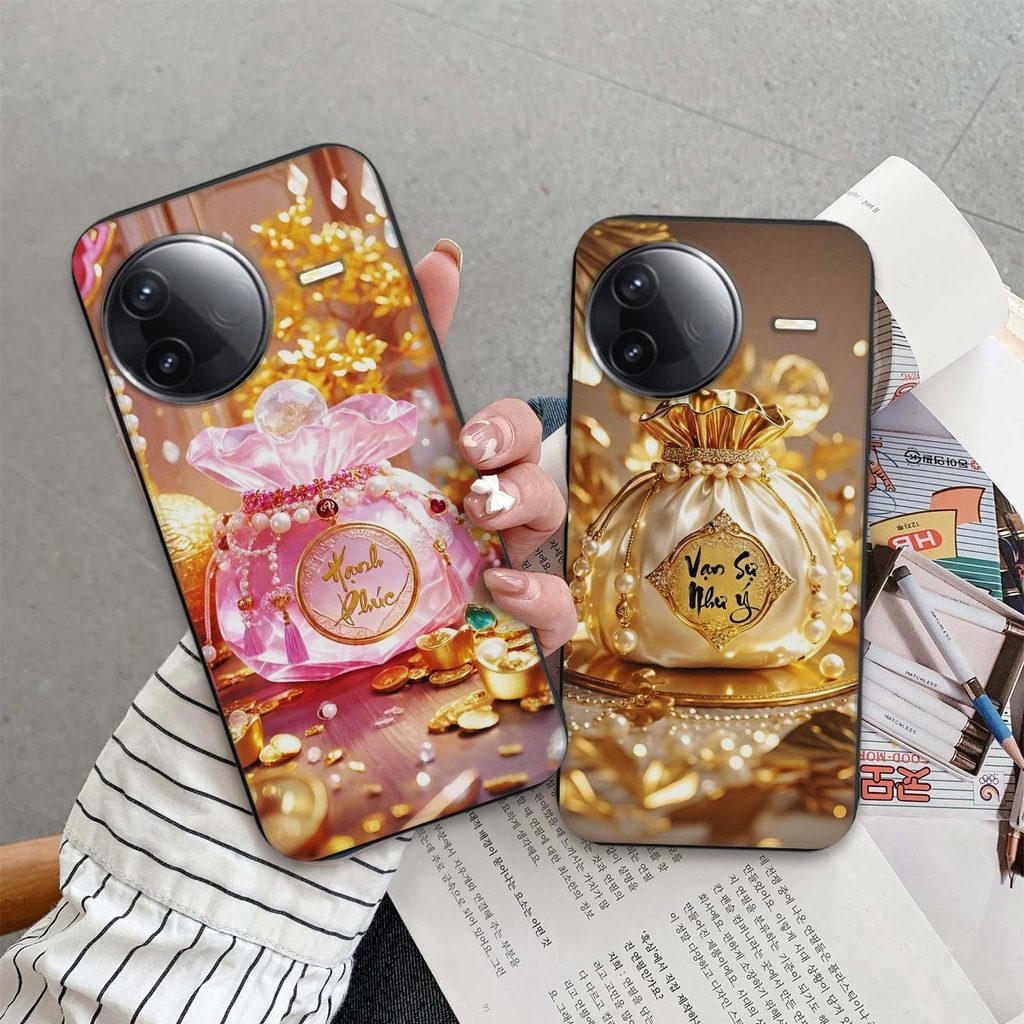 เคส Poco F7 / F7 Pro / F7 Ultra พร้อมกระเป๋านําโชค สันติภาพ ทุกอย่างเข้าดี โชคลาภ