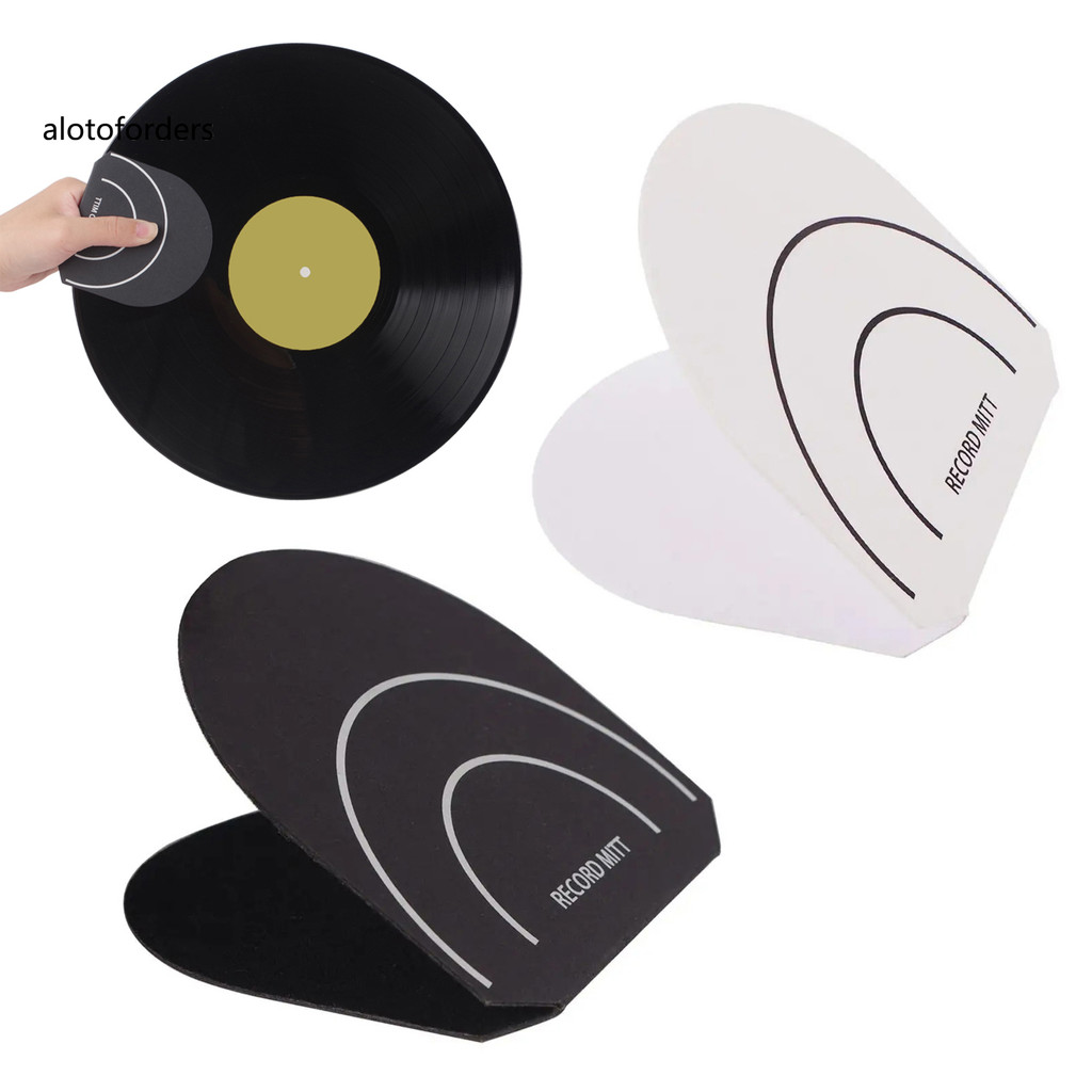 AL- บันทึก Mitt Handler Gripper ง่าย Handling หลีกเลี่ยง Dirty Finger Anti Static Vinyl Record Cleaner Protector เครื่องเล่นแผ่นเสียงอุปกรณ์เสริม