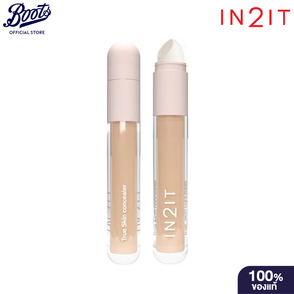 In2It True Skin Concealer 5G #Sct02 Light  อินทูอิท ทรู สกิน คอนซีลเลอร์ 5 กรัม เบอร์ Sct02 ไลต์