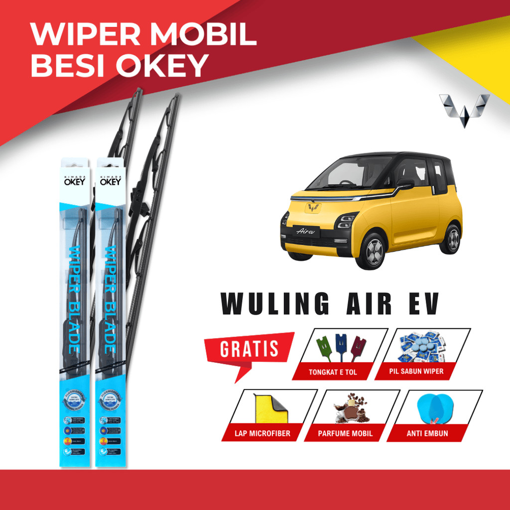 Wuling Air Ev Conventional ที่ปัดน้ําฝนกระจกรถยนต์ฟรี 5 โบนัส